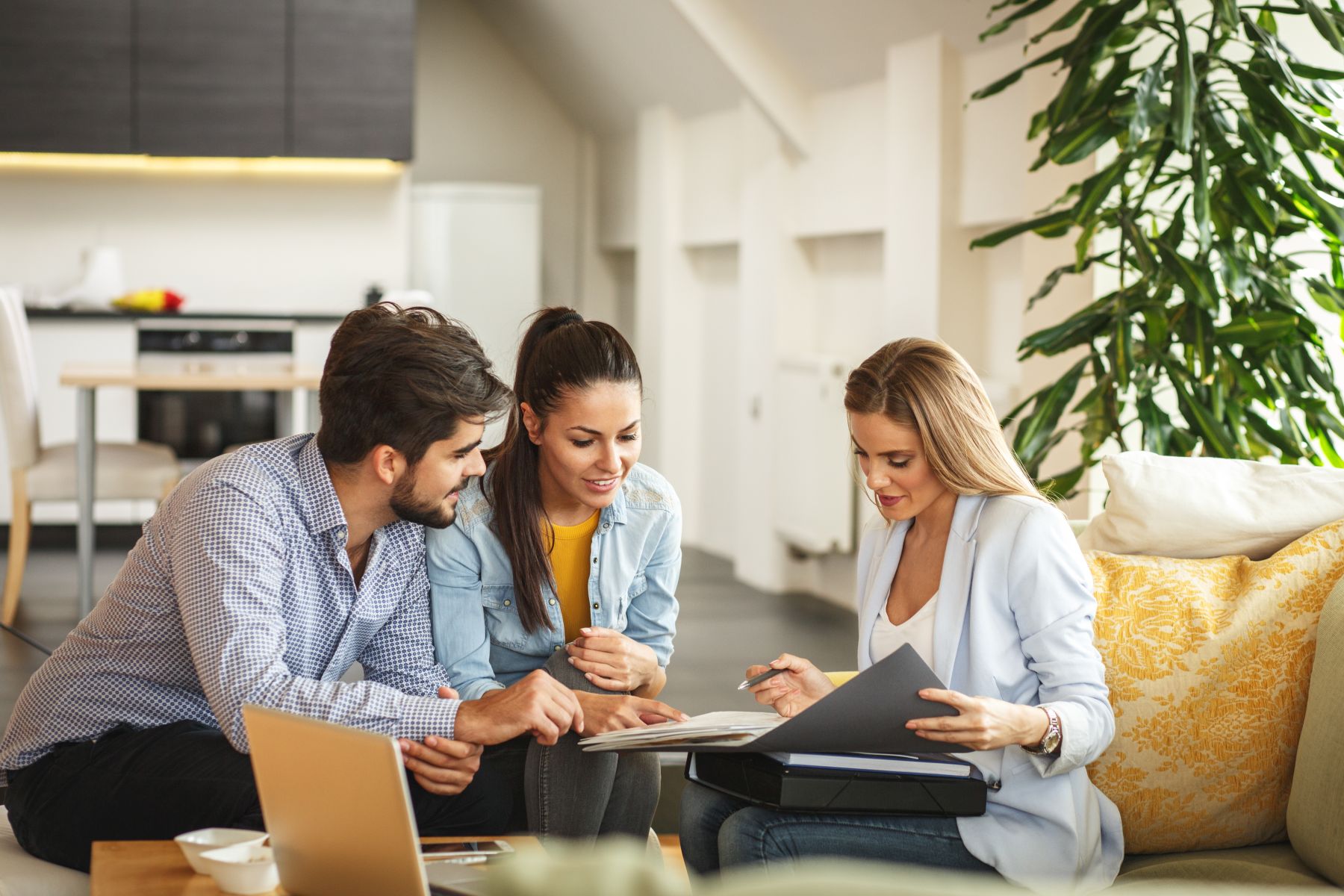 Female Real Estate agent offers home ownership and life insuranc Female Real Estate agent offers home ownership and life insuranc